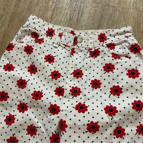 Wrangler Flower Print Jeans Vintage Size 13/14 Slim - Picture 2 of 7